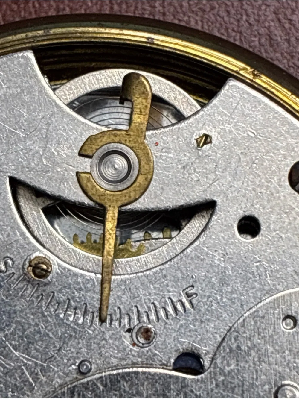 Sears Vintage Mechanical Pocket Watch White Roman Dial For parts